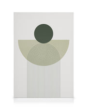 Geometry in Green Canvas print
