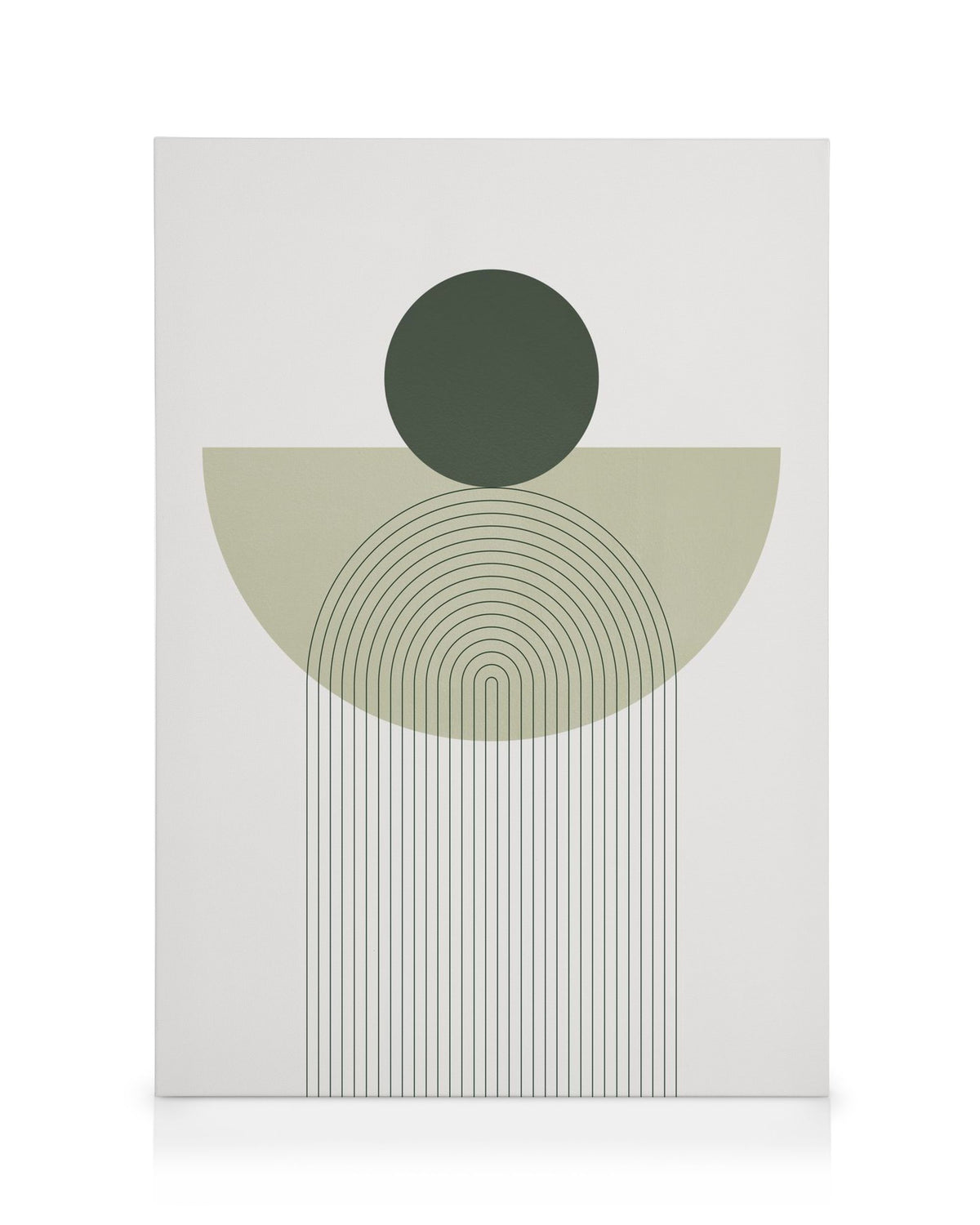 Geometry in Green Canvas print