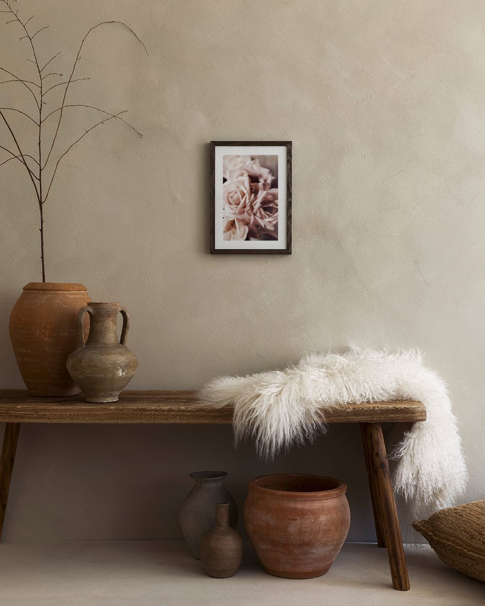 Dusty Pink Roses No1 Print