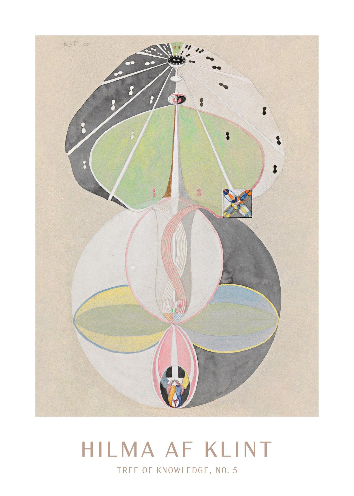 Print - Tree of Knowledge, No.5 by Hilma af Klint