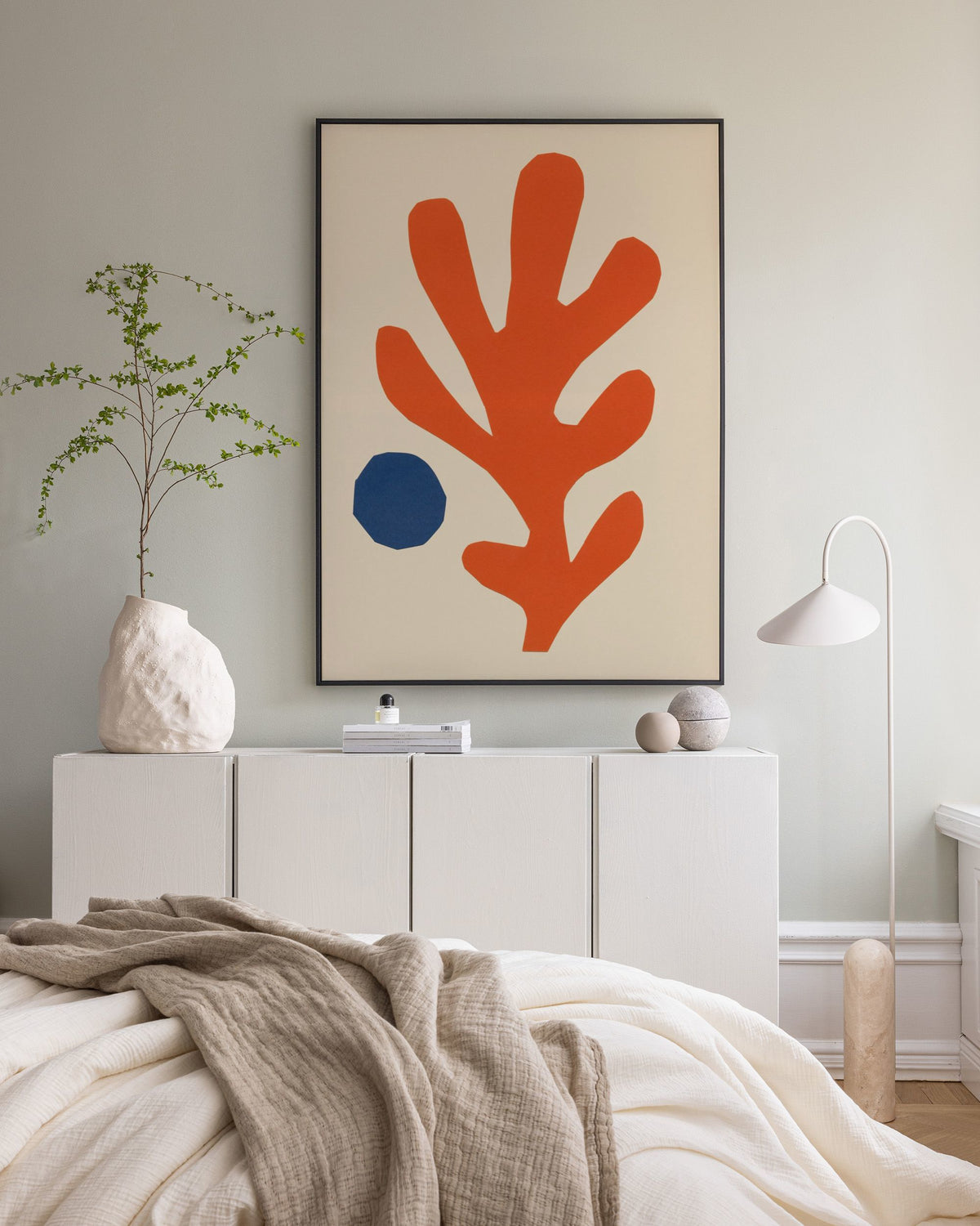 Cutout Coral Canvas print