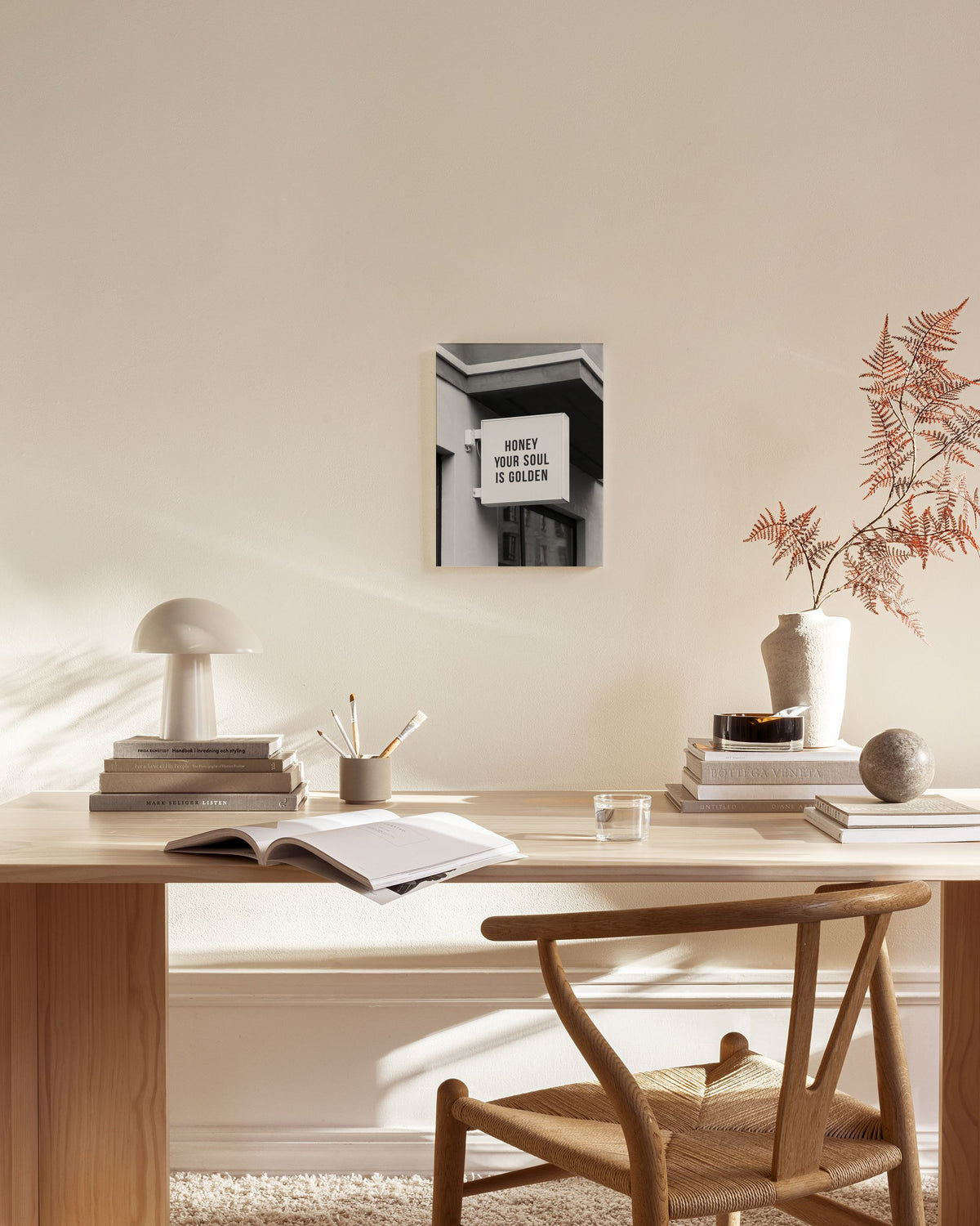 Golden Soul Sign Canvas print