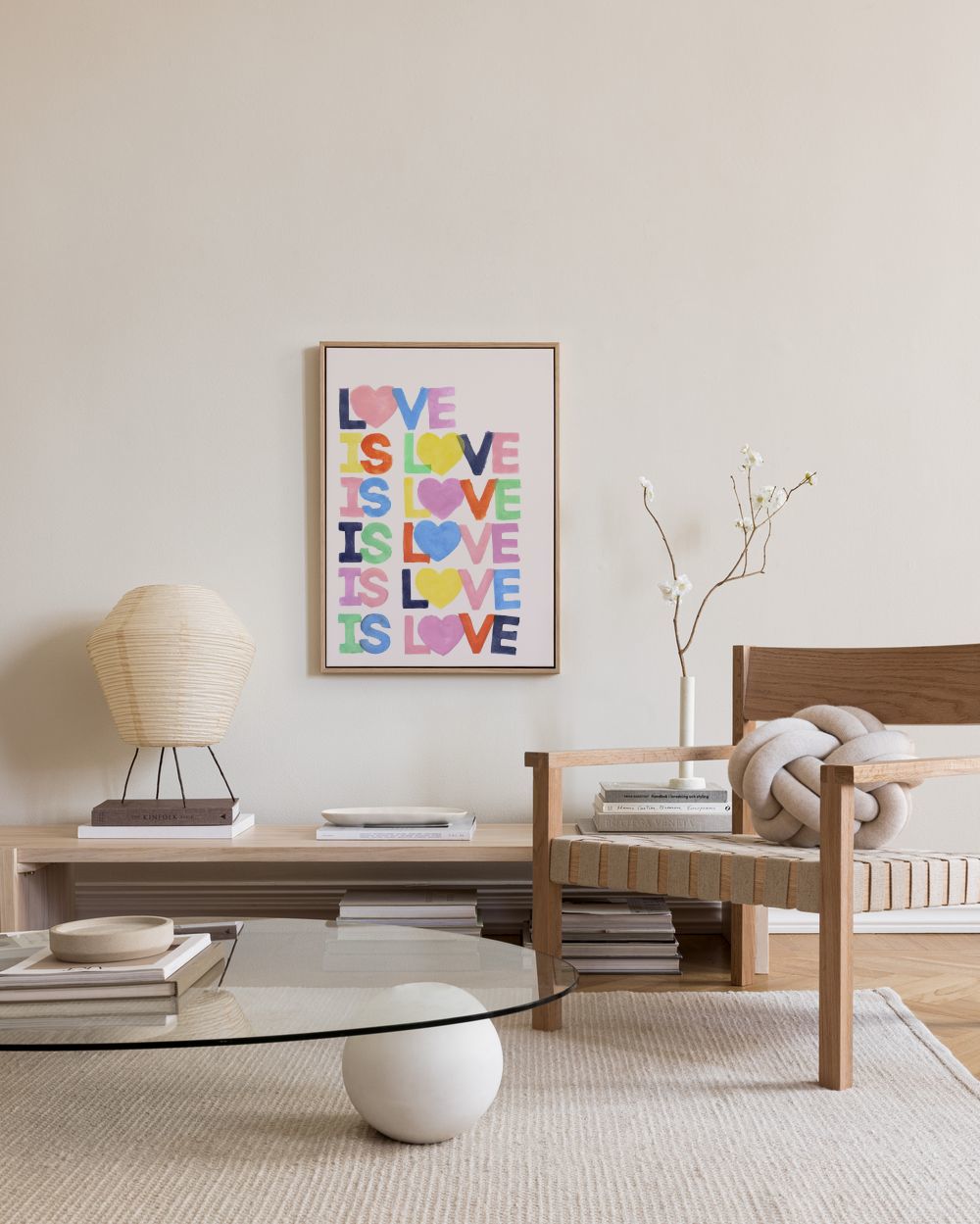 Love Is Canvas print