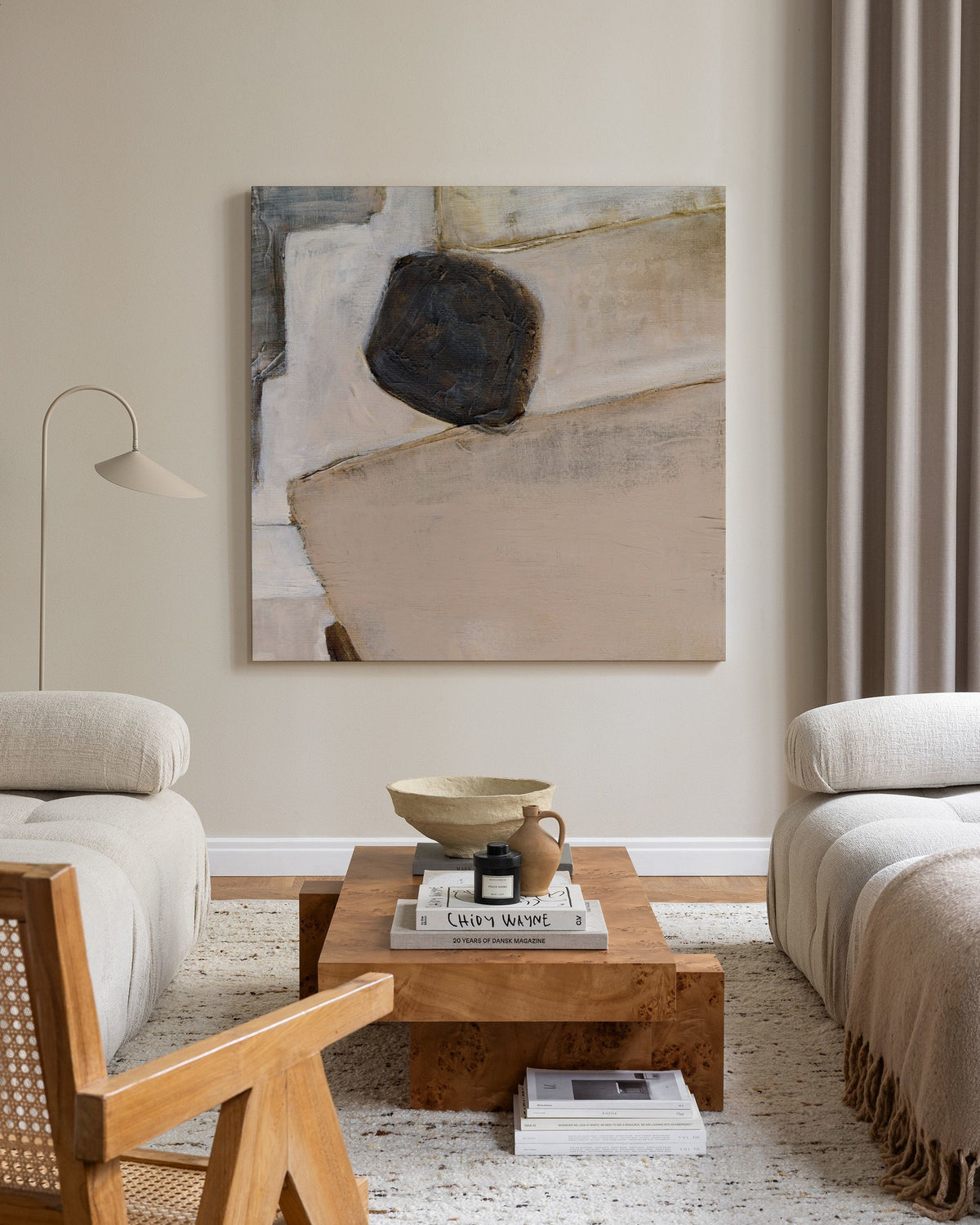 Grounded Shapes No1 Canvas print