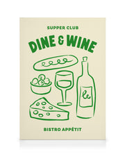 Dine and Wine Canvas print