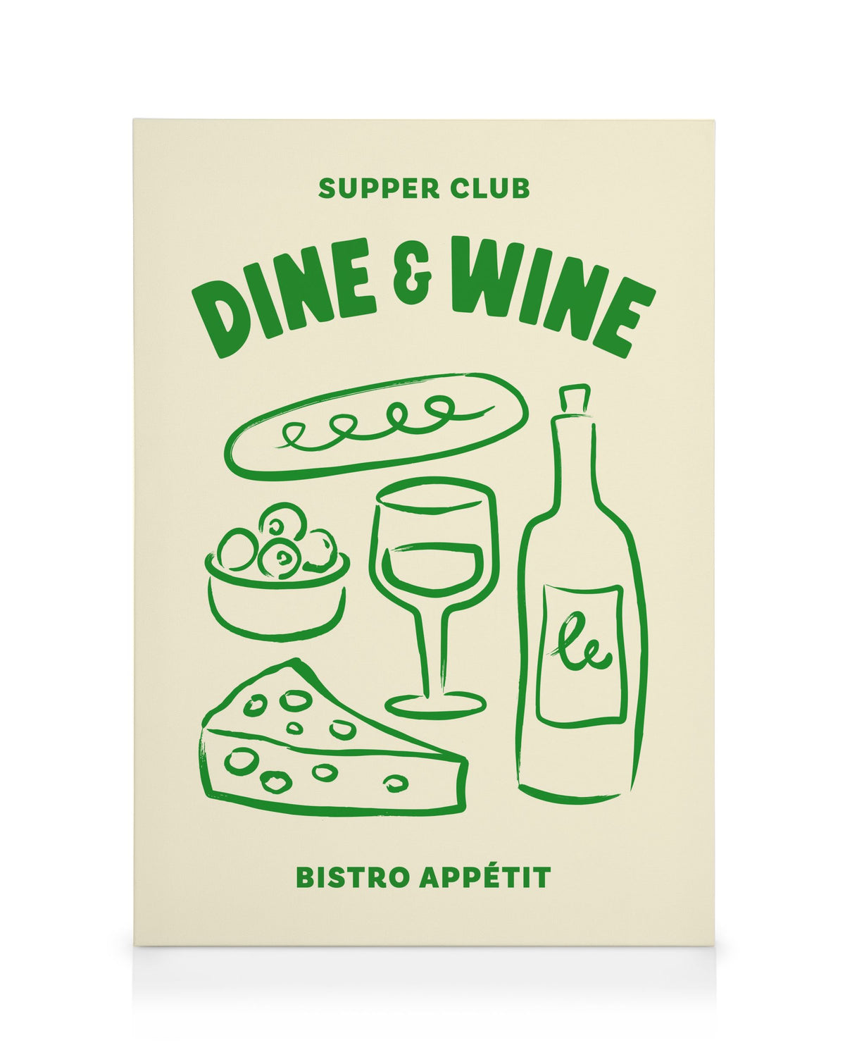 Dine and Wine Canvas print