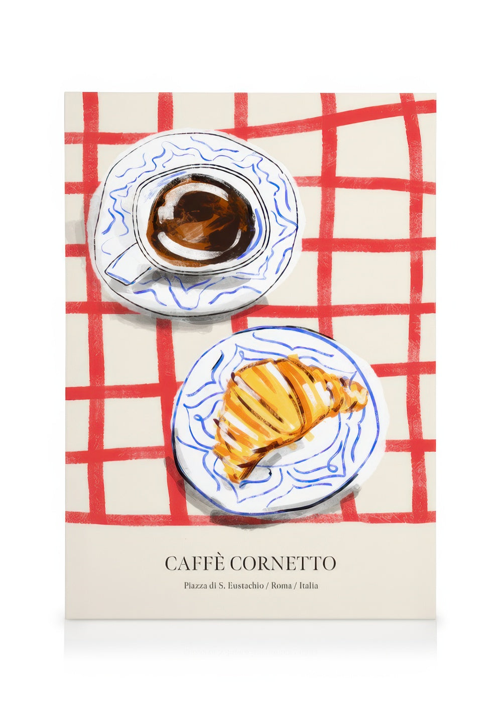 Caffè Cornetto Canvas print