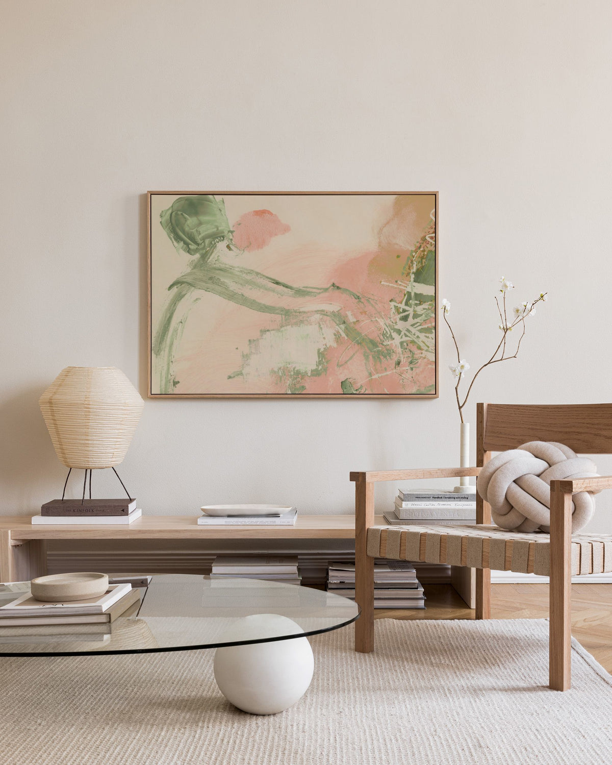 Blush Expression No1 Canvas print