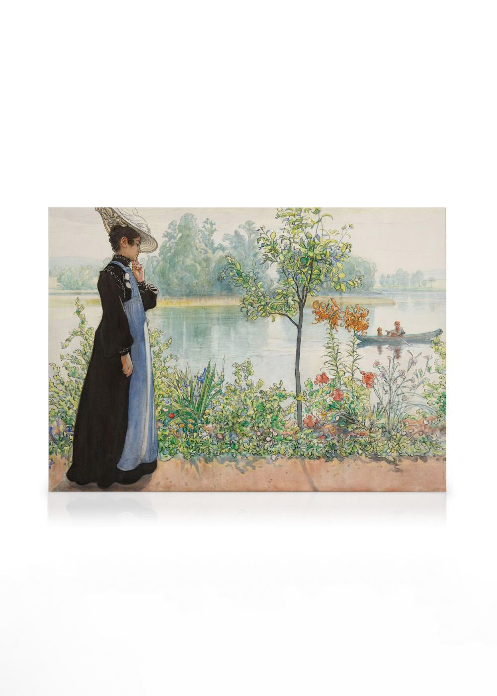 Carl Larsson - Karin by the Shore Canvas print