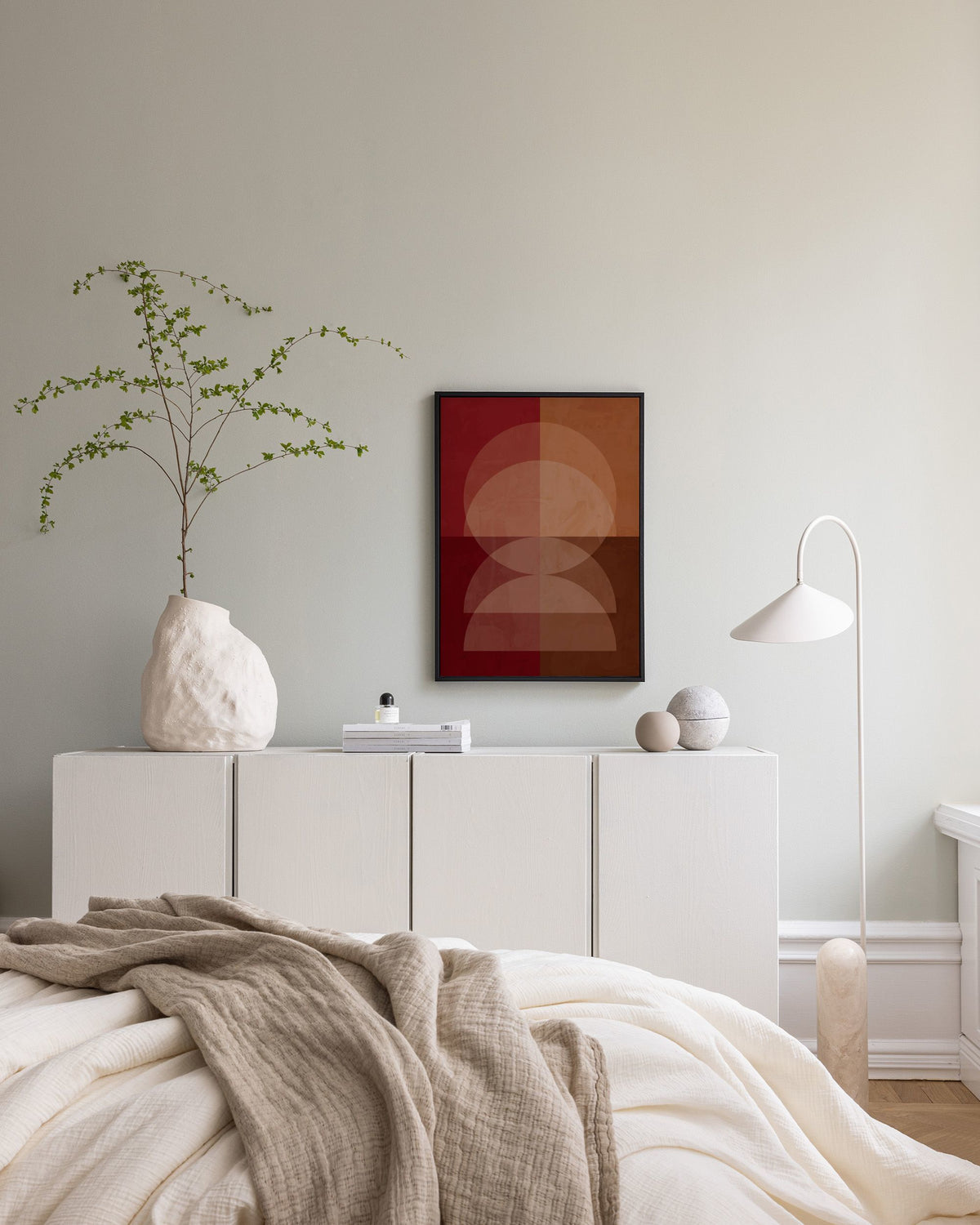 Ochre Orbit Canvas print