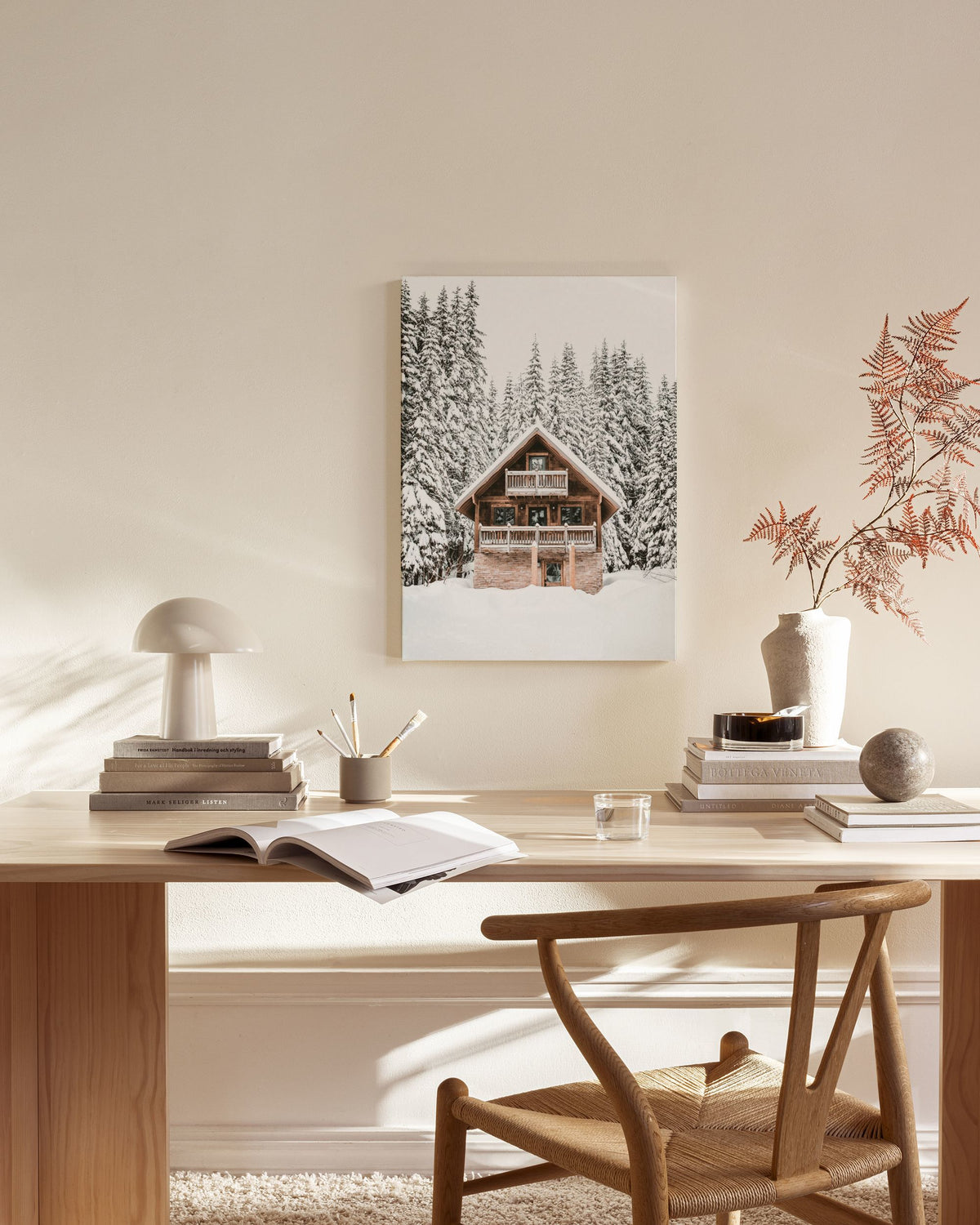 Holiday Cabin Canvas print