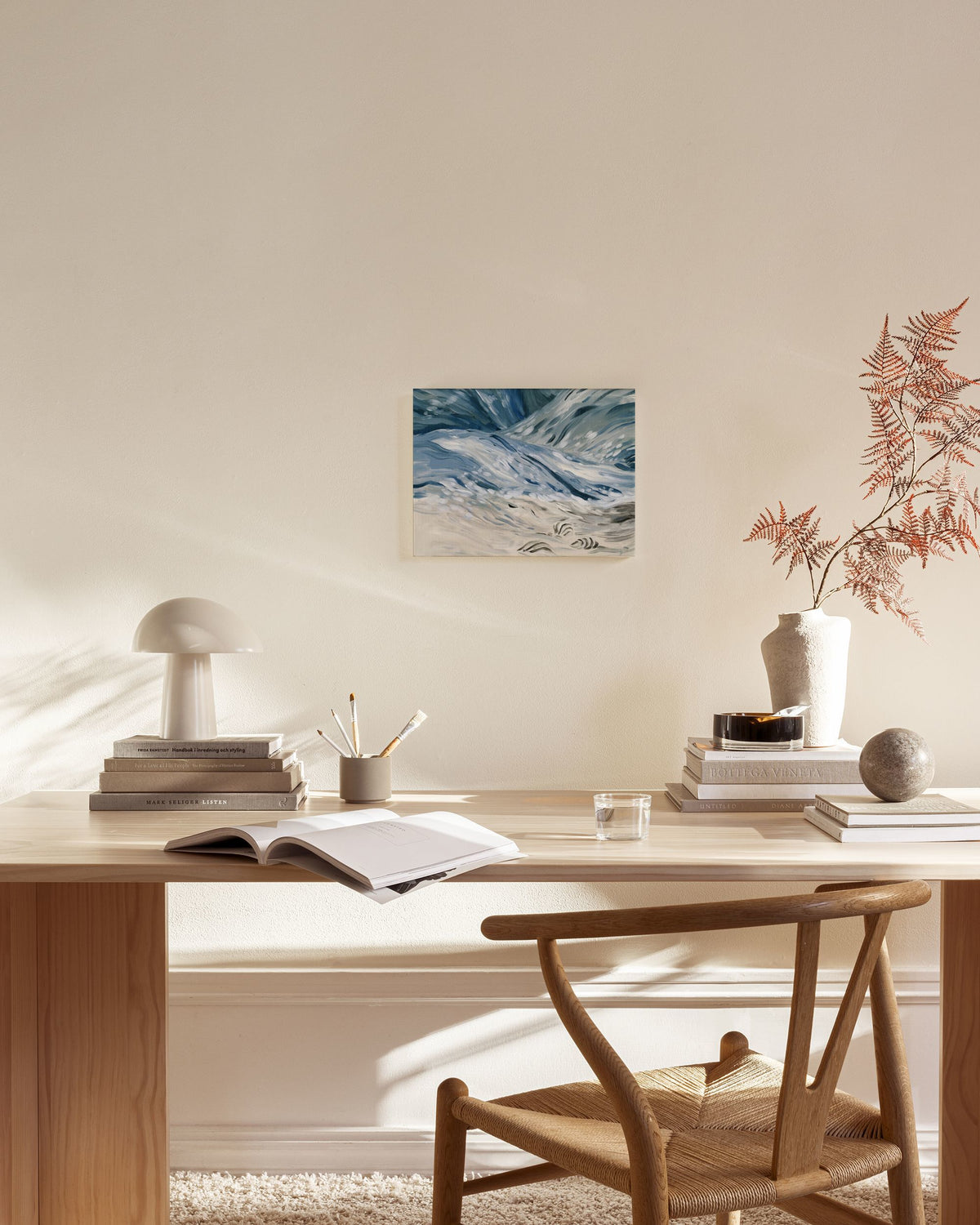 Wavy Beach Canvas print