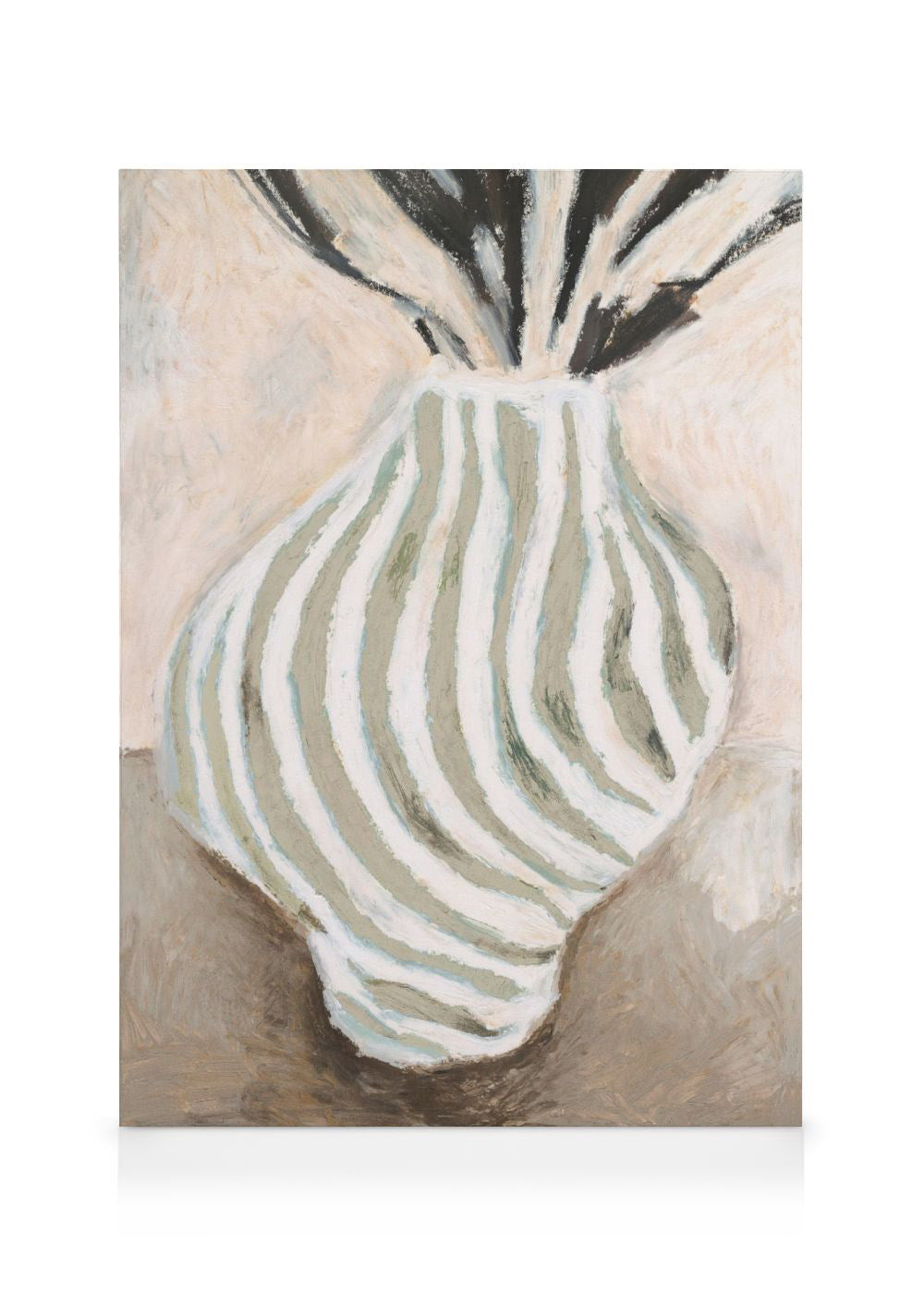 Striped Vase Canvas print