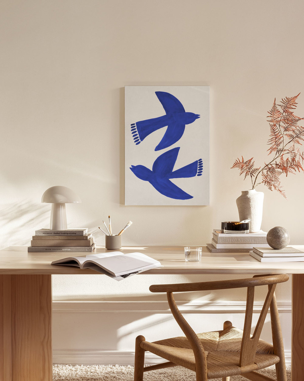 Bluebirds Fly Canvas print