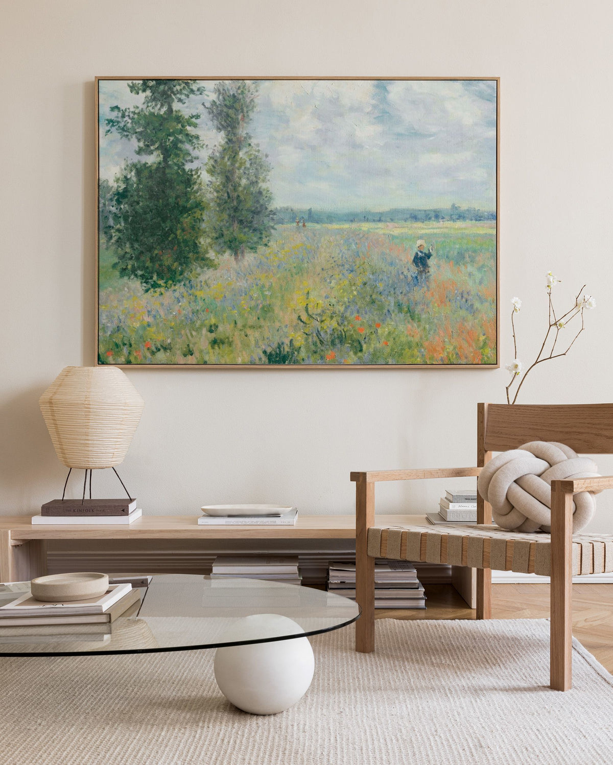Monet - Poppy Fields Near Argenteuil Landscape Canvas print