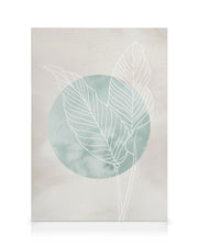 Calathea Line Drawing Canvas print