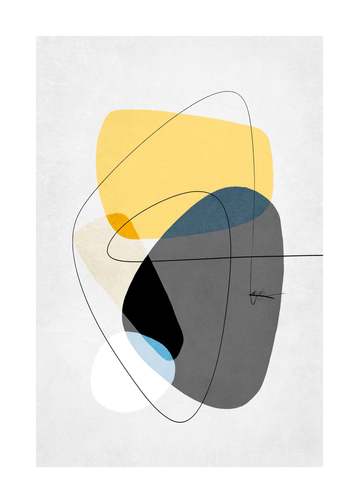 Contemporary Yellow No2 Print