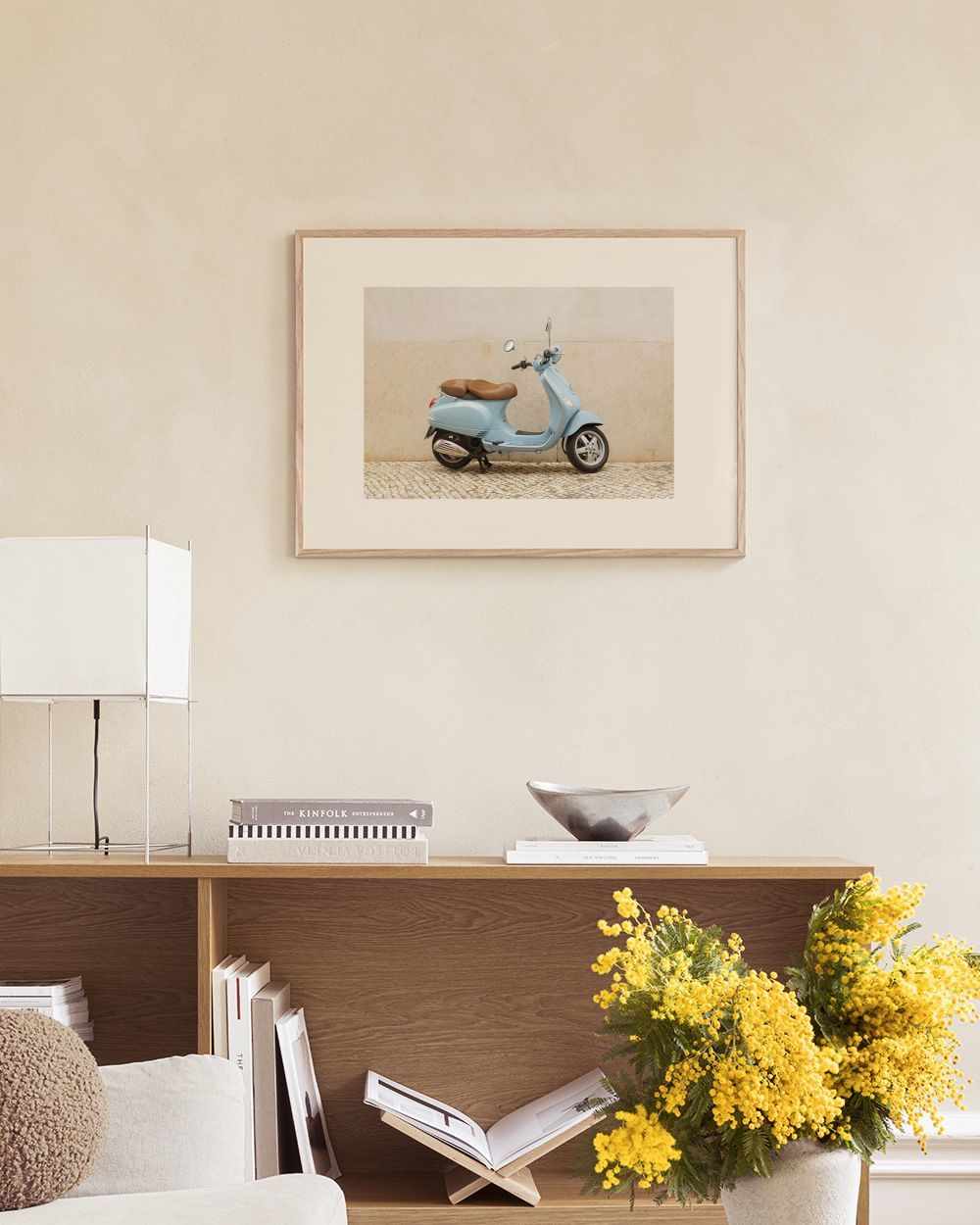 Blue Vespa Print
