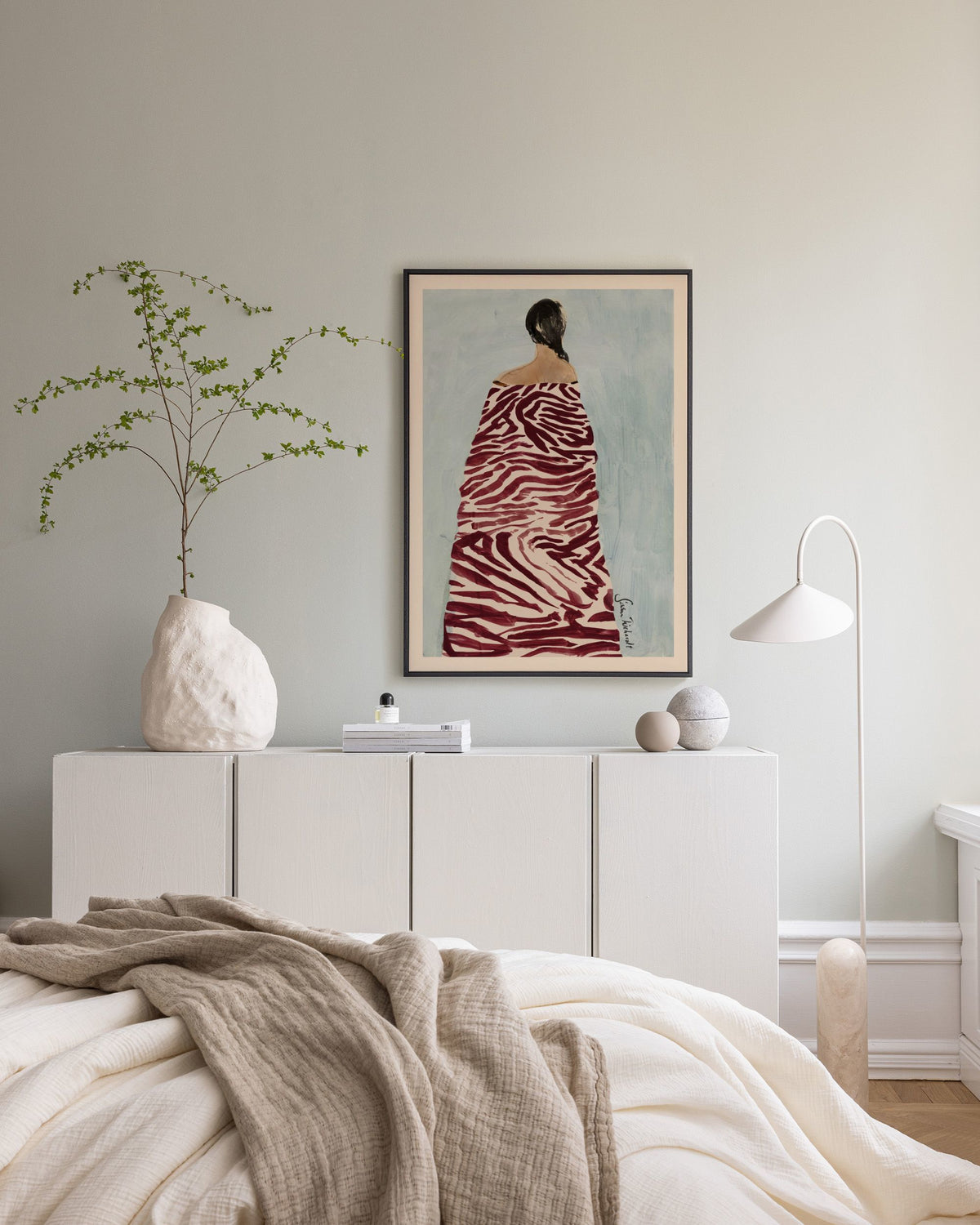 Sissan Richardt - Zebra Robe Canvas print