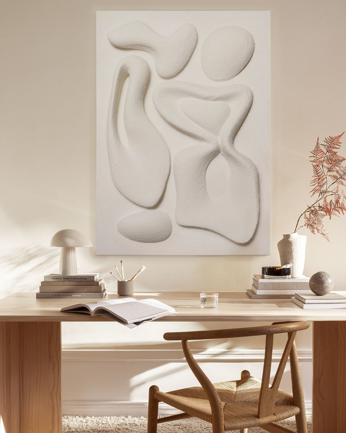 Organic Shapes Texture Canvas print
