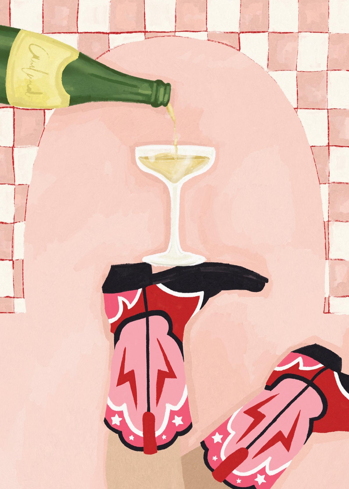 Bottoms Up Print