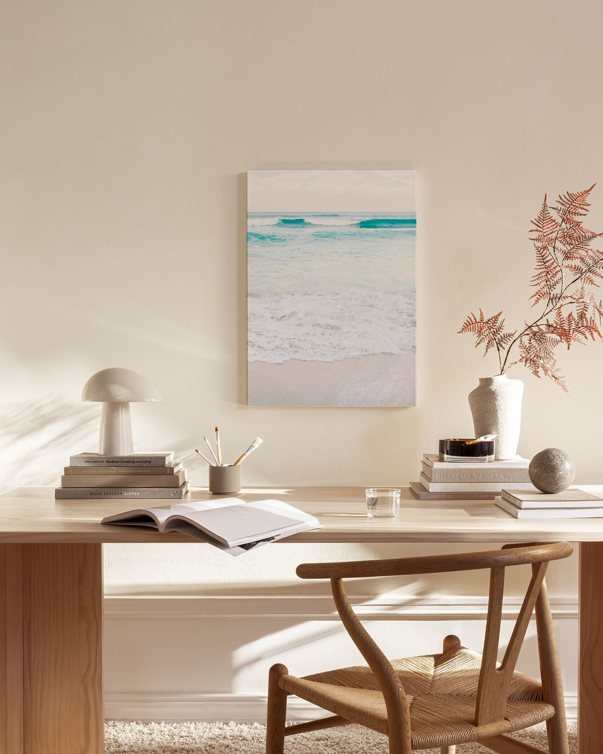 Dreamy Pastel Beach No1 Canvas print