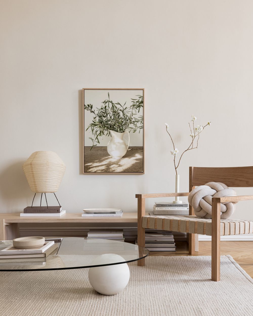 Branches in Vase Canvas