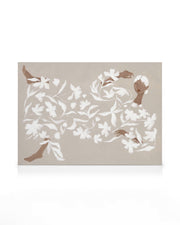 Lady in White Floral Dress Canvas print