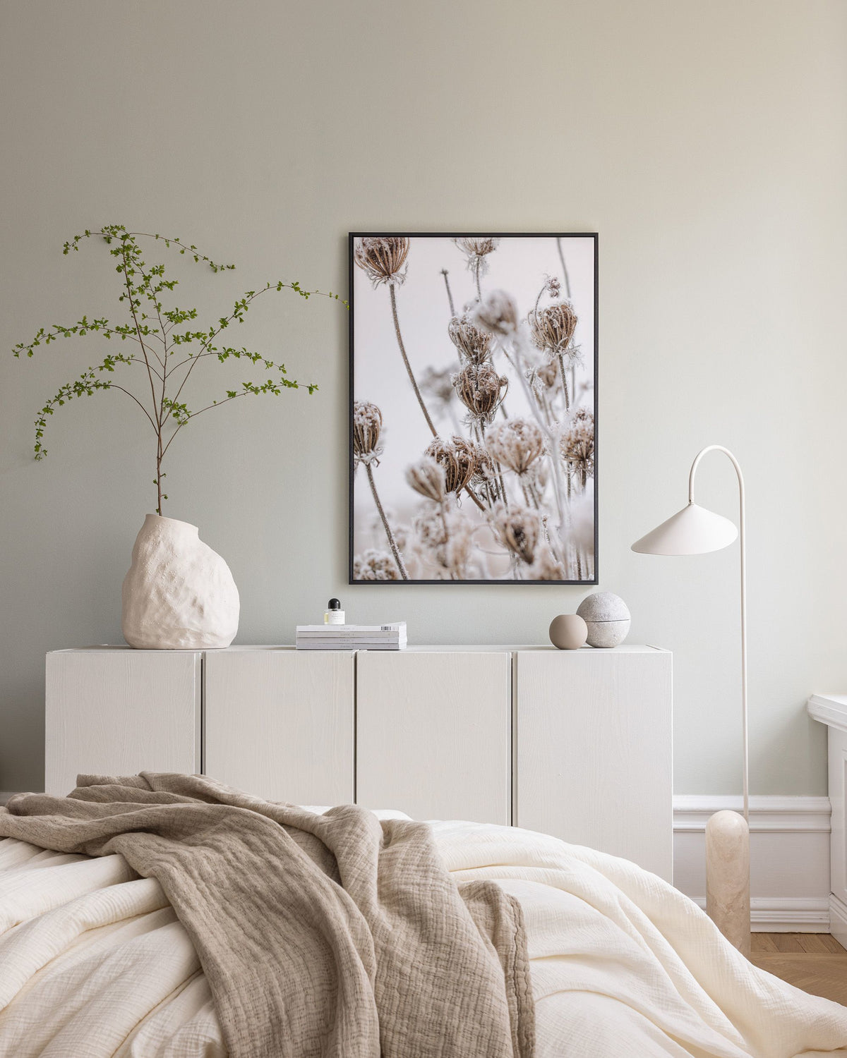 Frozen Floral Canvas print