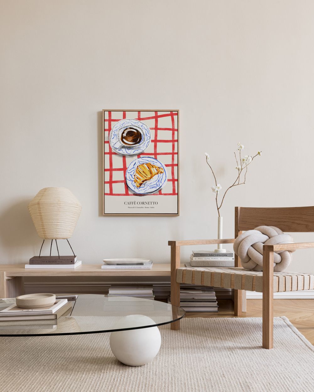Caffè Cornetto Canvas print