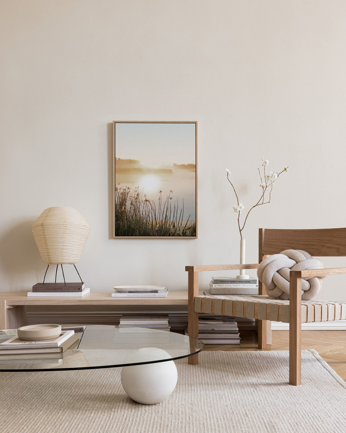 Misty Lake Canvas print