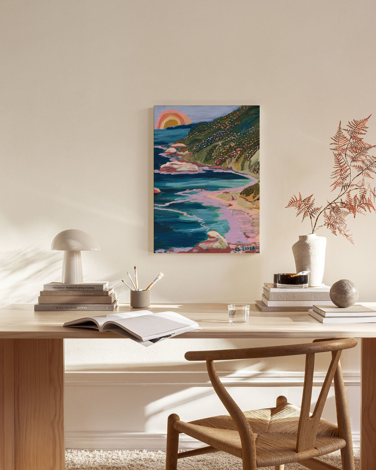 Eleanor Baker - Big Sur Postcard Canvas print