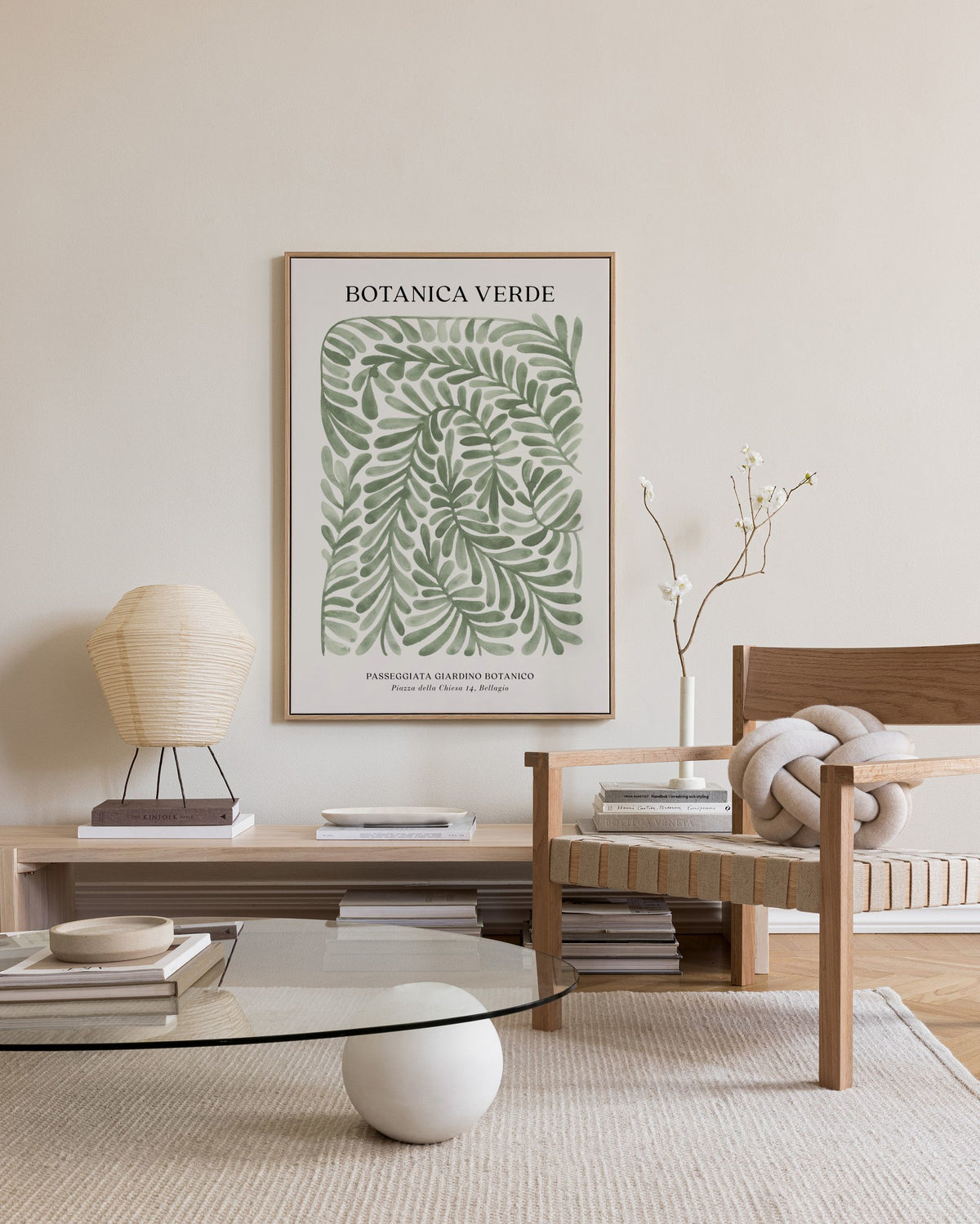 Botanica Verde Canvas print