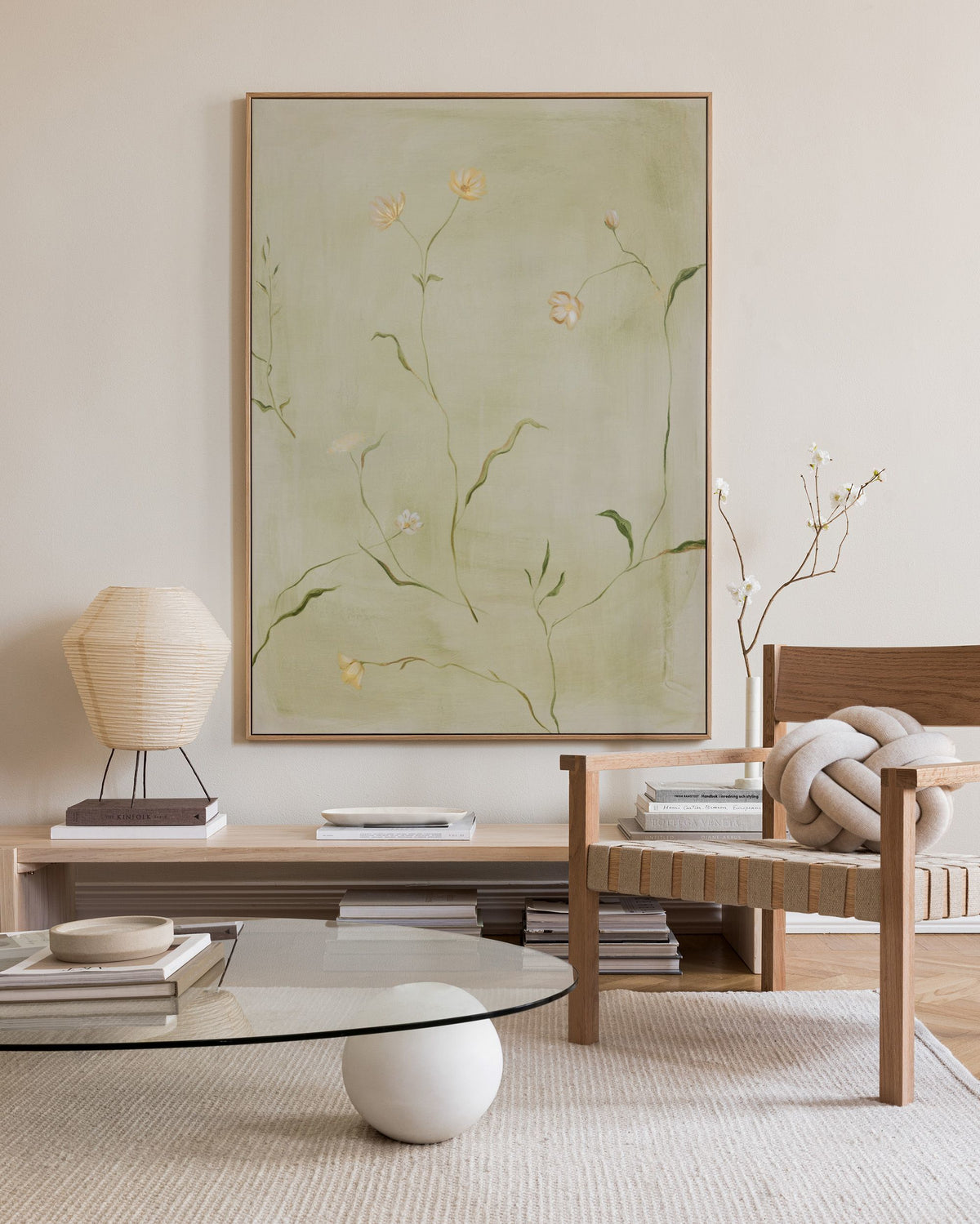 Soft Wildflowers Canvas print