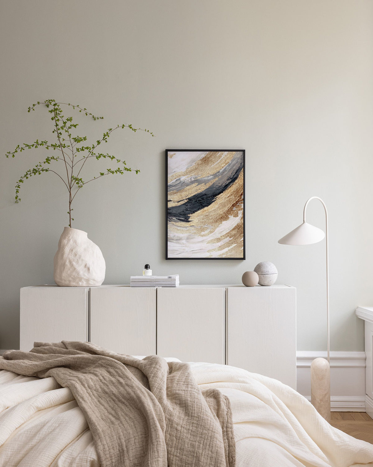 Gold Wave No2 Canvas print
