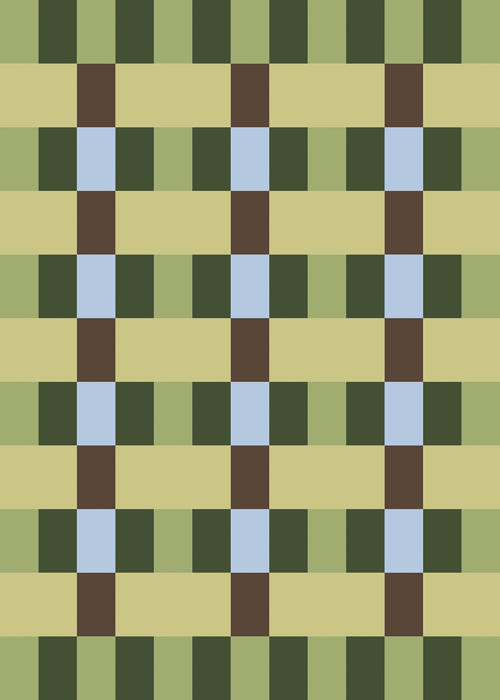 Green Pattern Print