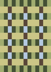 Green Pattern Print