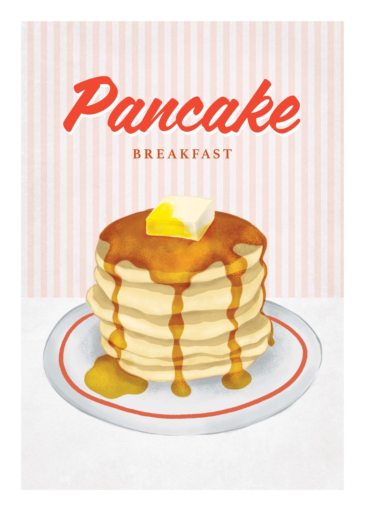 Diner Pancake Print
