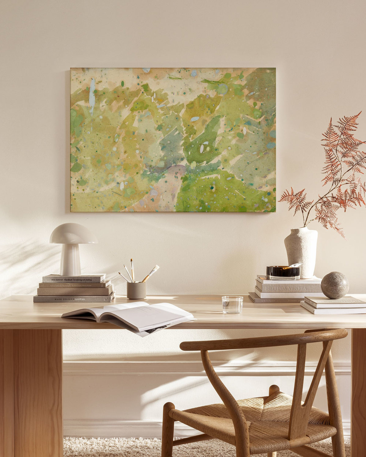 Edvard Weie - Color Study for Road through the Forest Canvas print