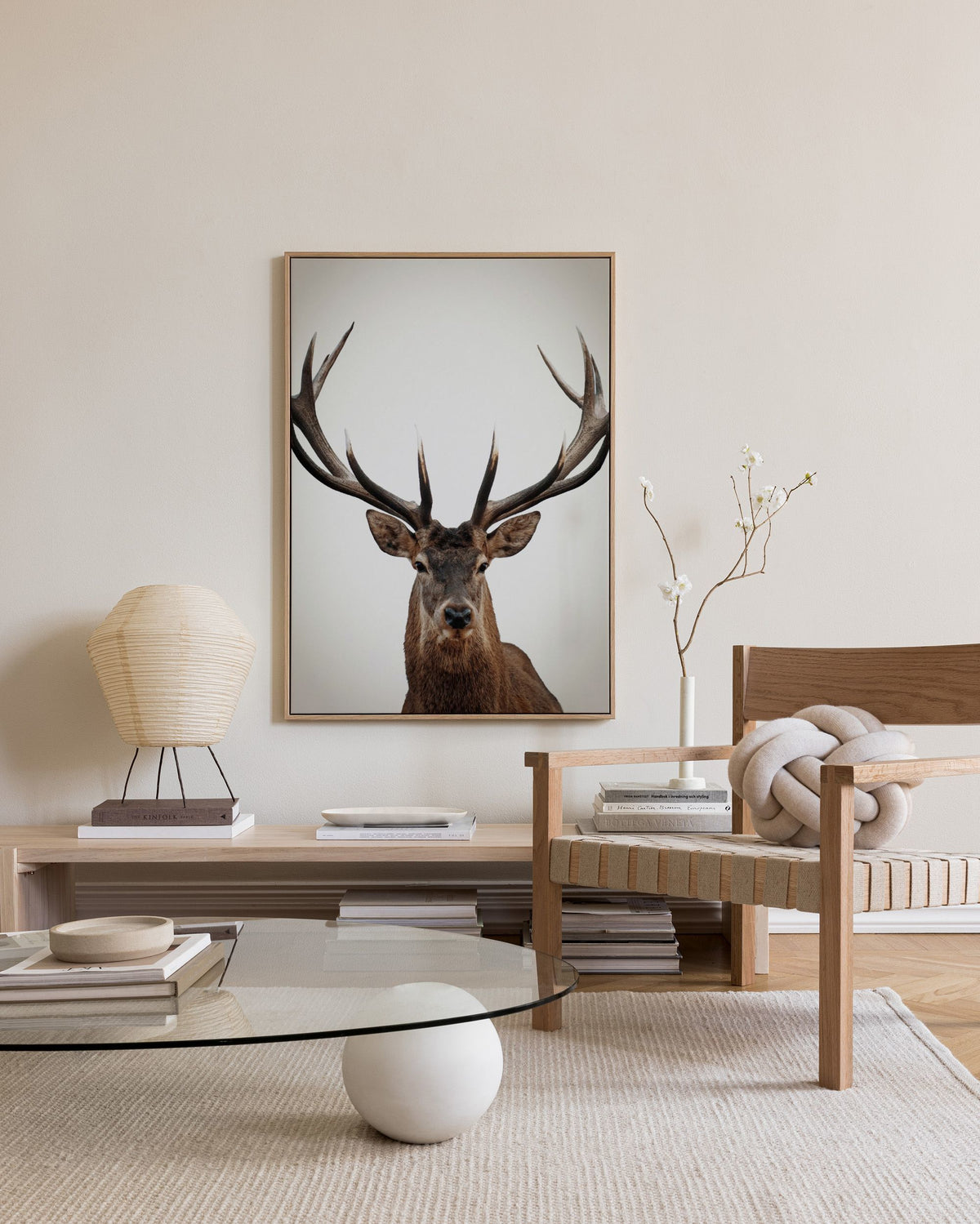 Winter Deer Canvas print