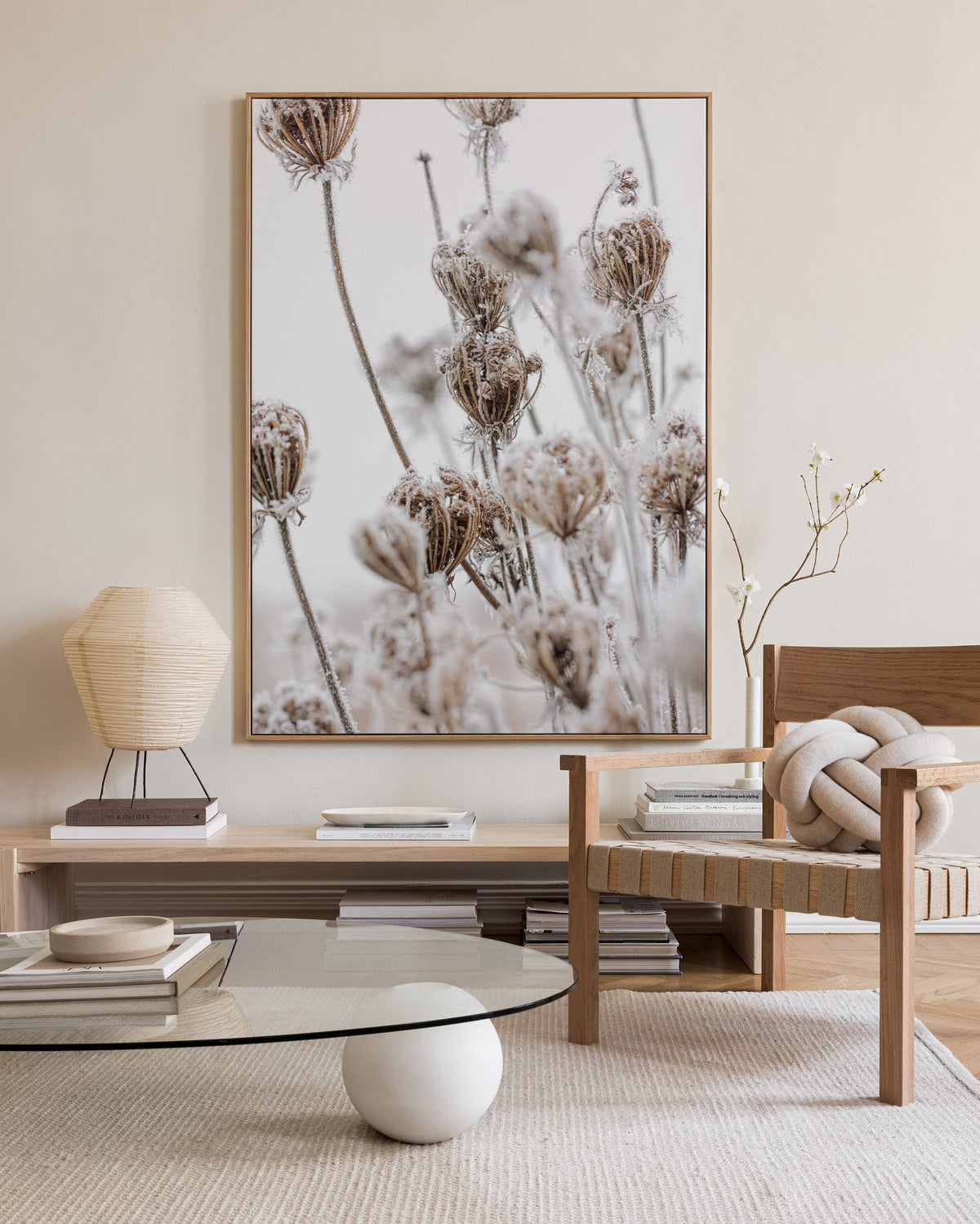 Frozen Floral Canvas print