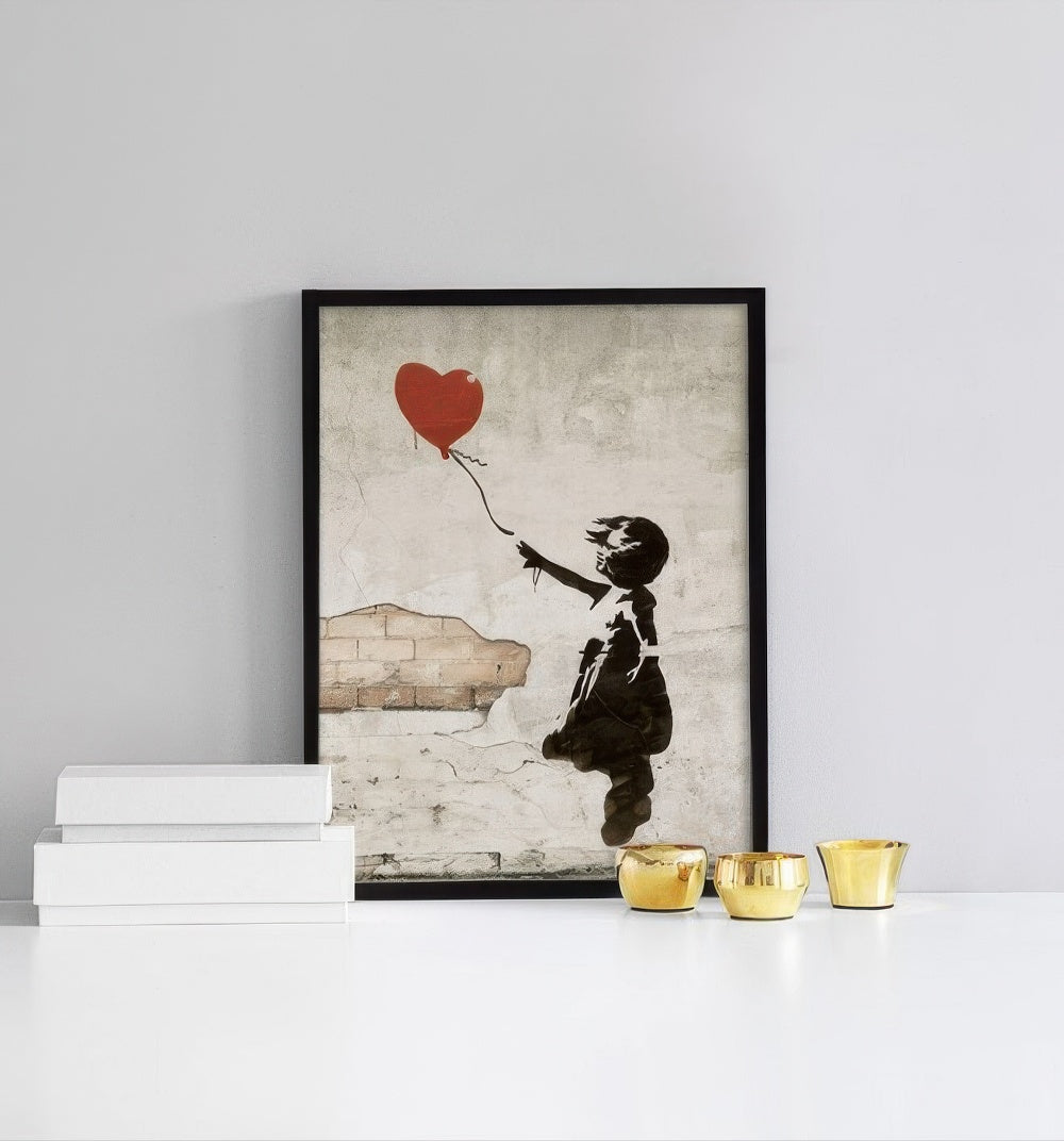 Girl With Love Balloon, Print