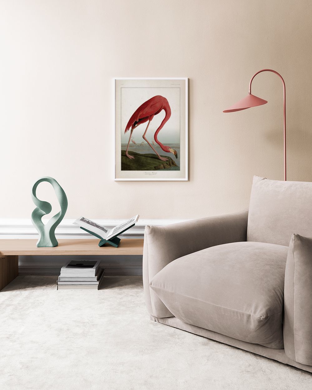 American Flamingo Print