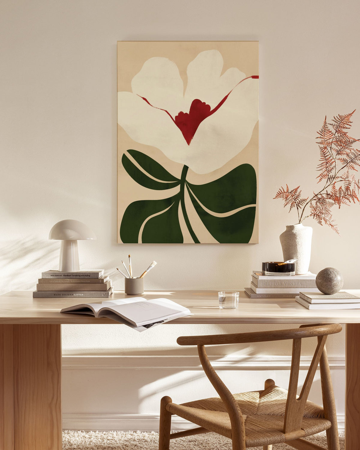 Illustrated Floral Canvas print