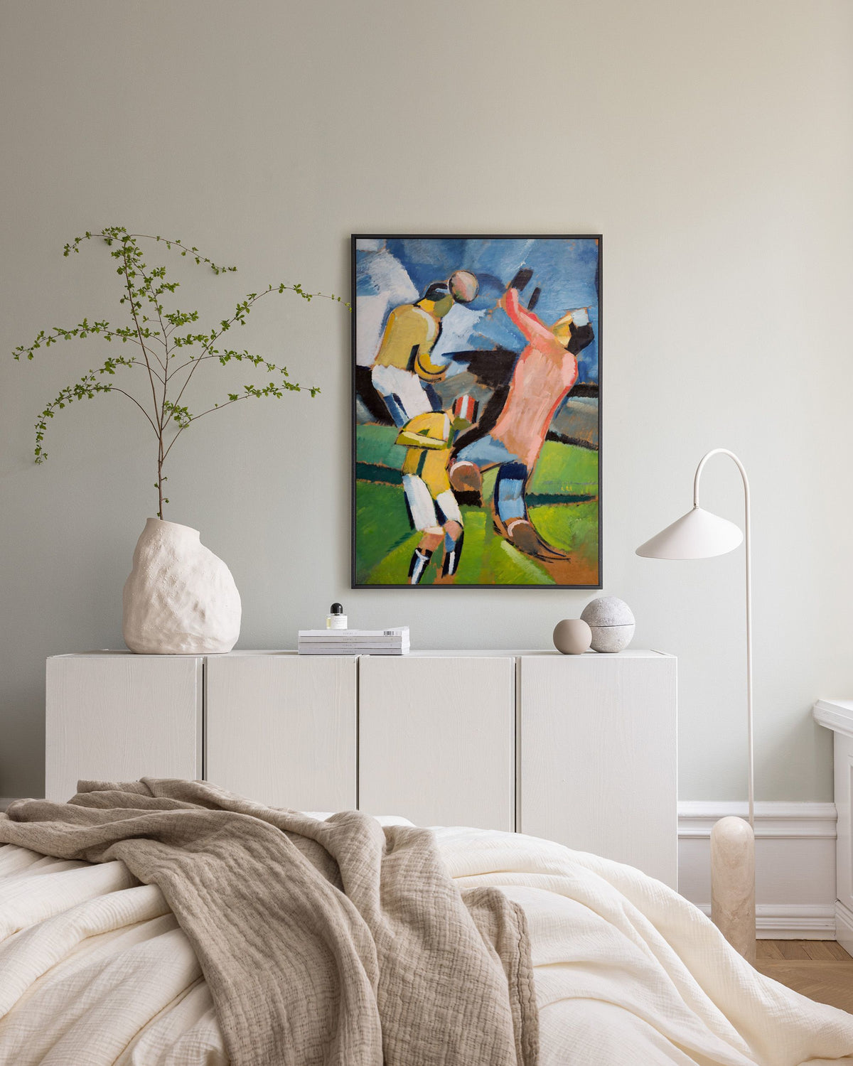 Harald Giersing - Football Players Canvas print