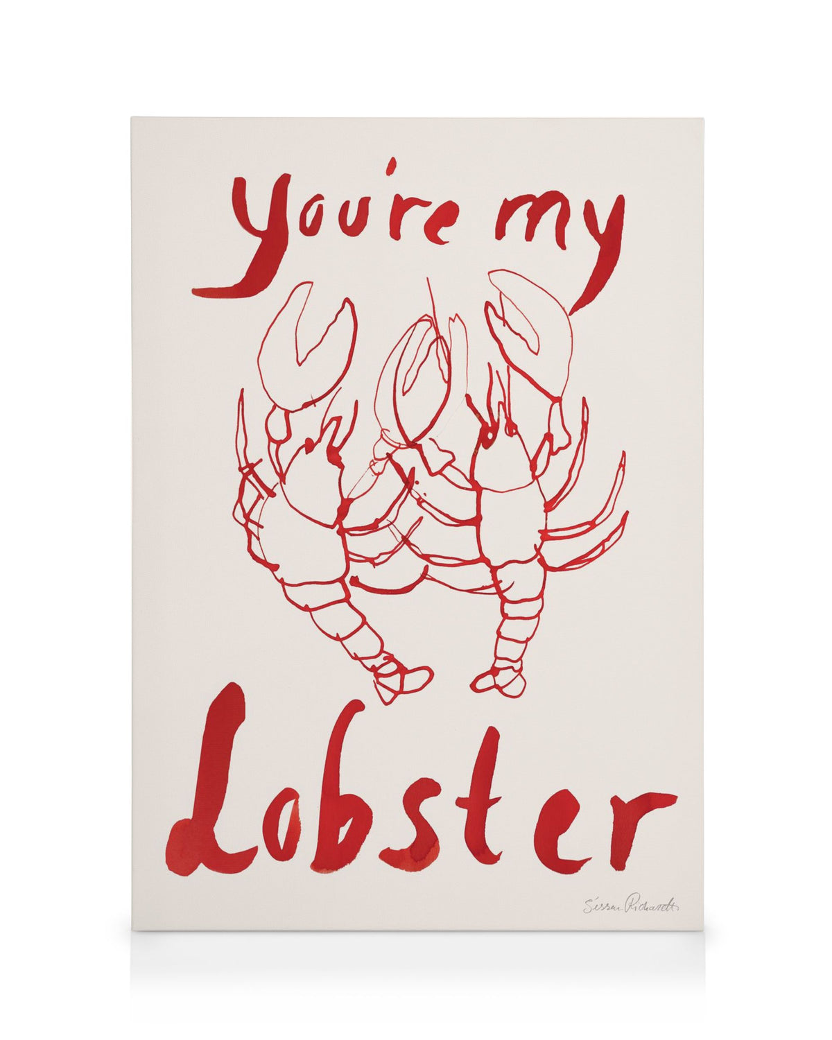Sissan Richardt - You're My Lobster Canvas print