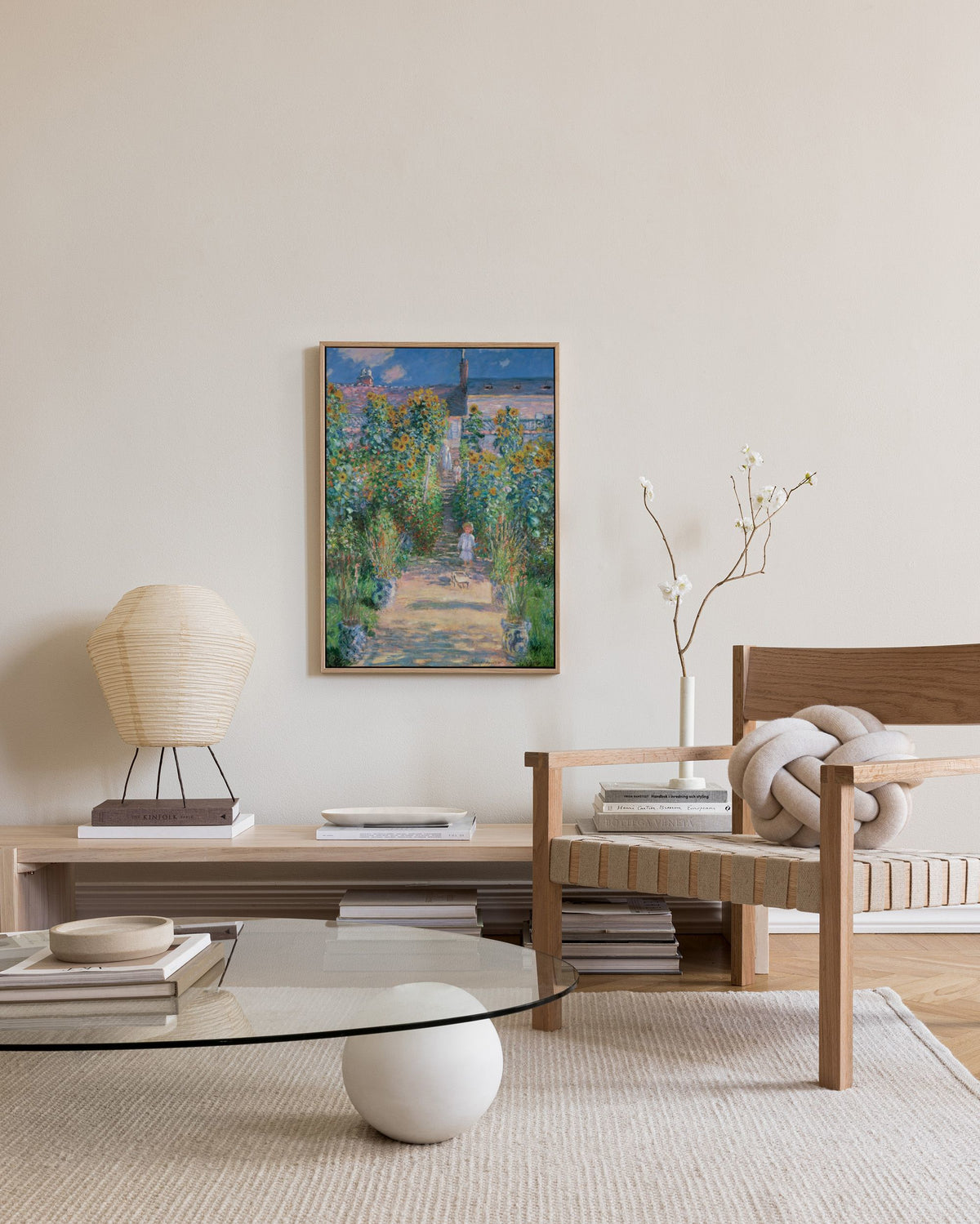 Monet - The Artist's Garden at Vétheuil Canvas print