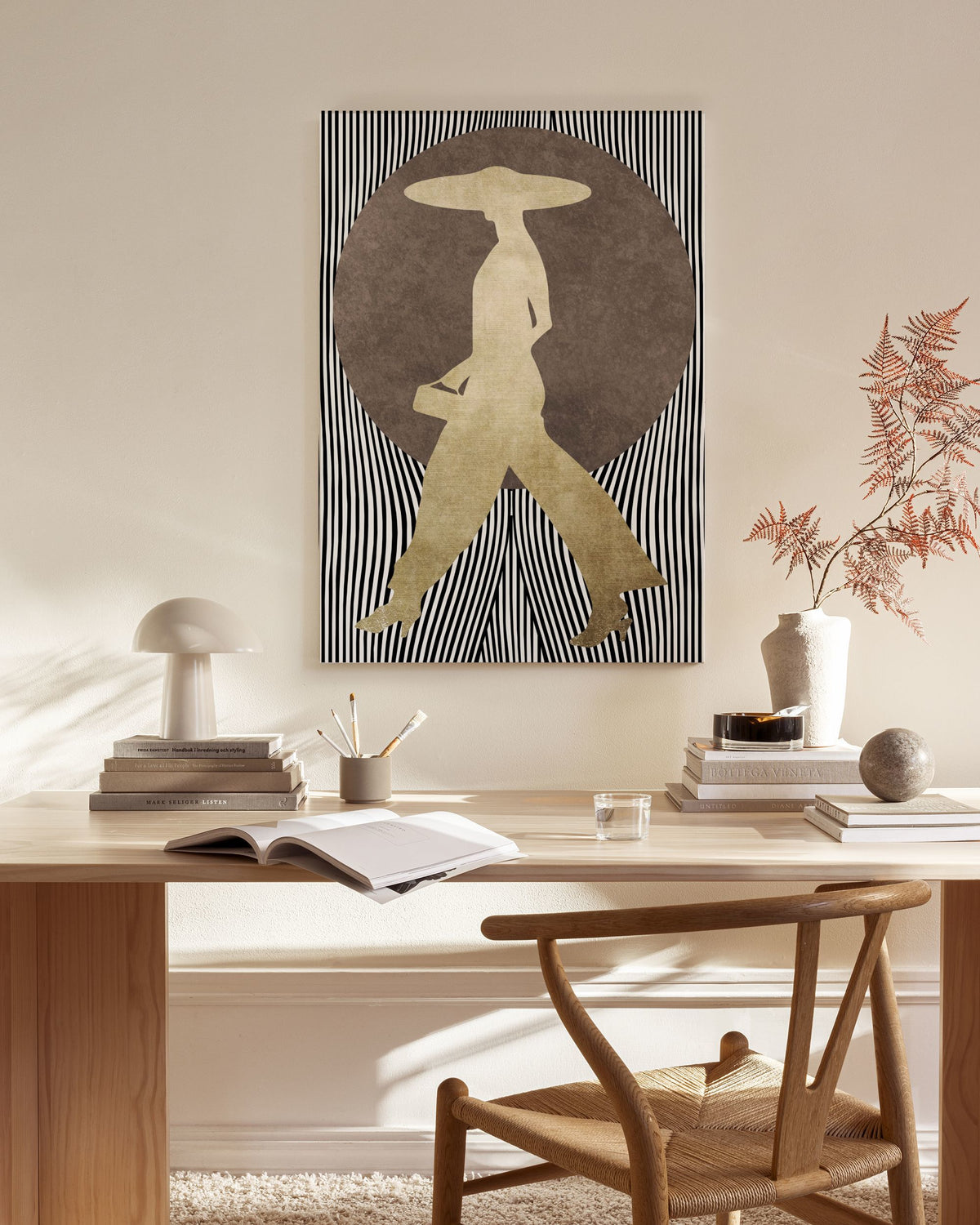 Boris Draschoff  Kubistika - La Madame Noir Canvas print