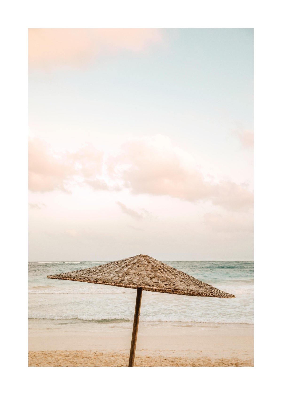 Parasol by the Ocean Print