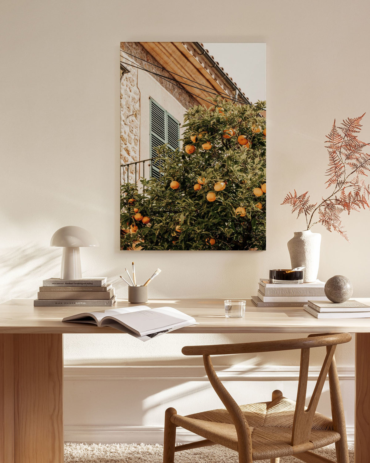 Oranges In Garden Canvas print
